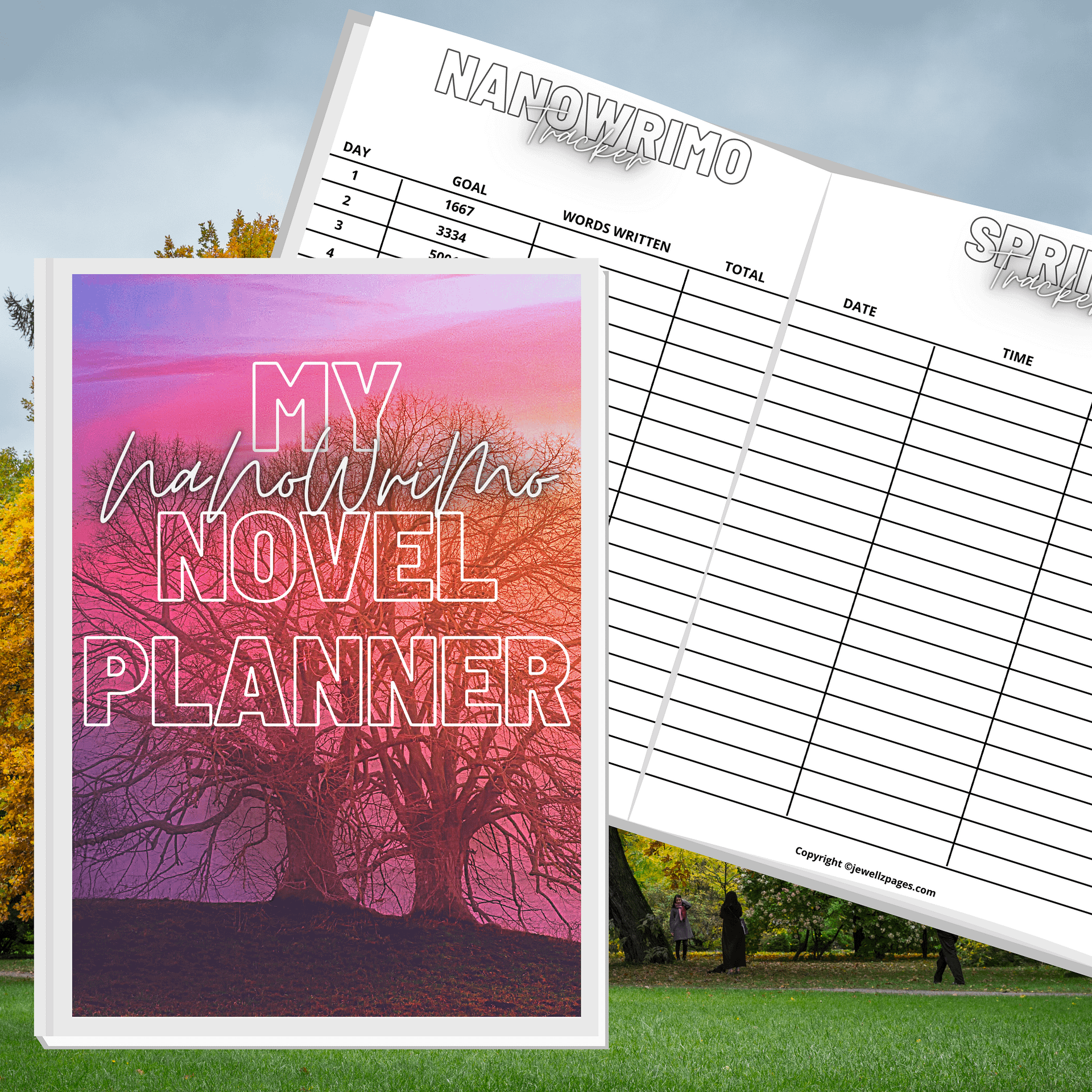 NaNoWriMo Book Planner Printable Workbook NaNoWriMo Worksheets